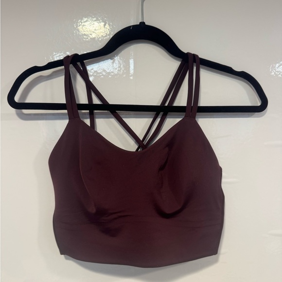 NWT Maroon Lululemon like a cloud longline bra